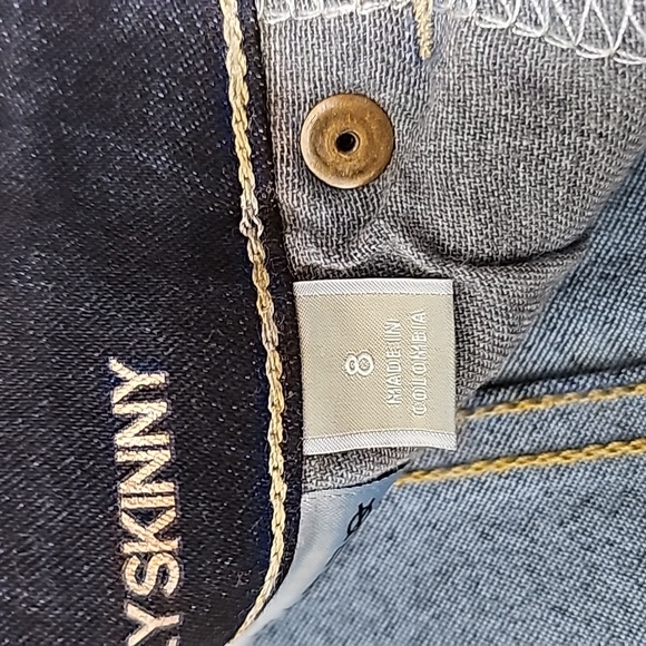 NWT Michael Kors Basics Dark Rinse Wash Izzy Skinny Jeans Sz 8 - Picture 14 of 15